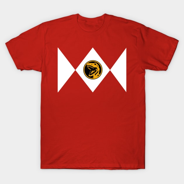 Red Ranger Icon Retro T-Shirt by nataliawinyoto